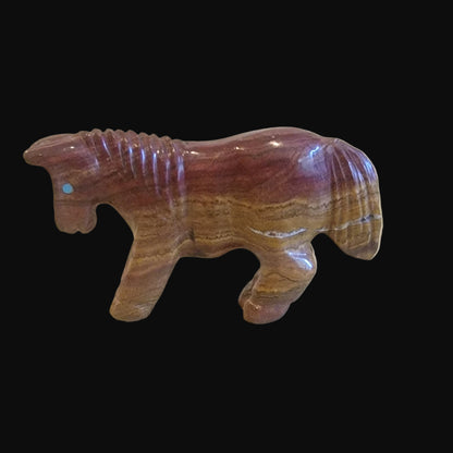 Simply Elegant. Onyx Healing Horse Zuni Fetish