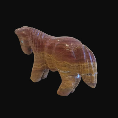 Simply Elegant. Onyx Healing Horse Zuni Fetish
