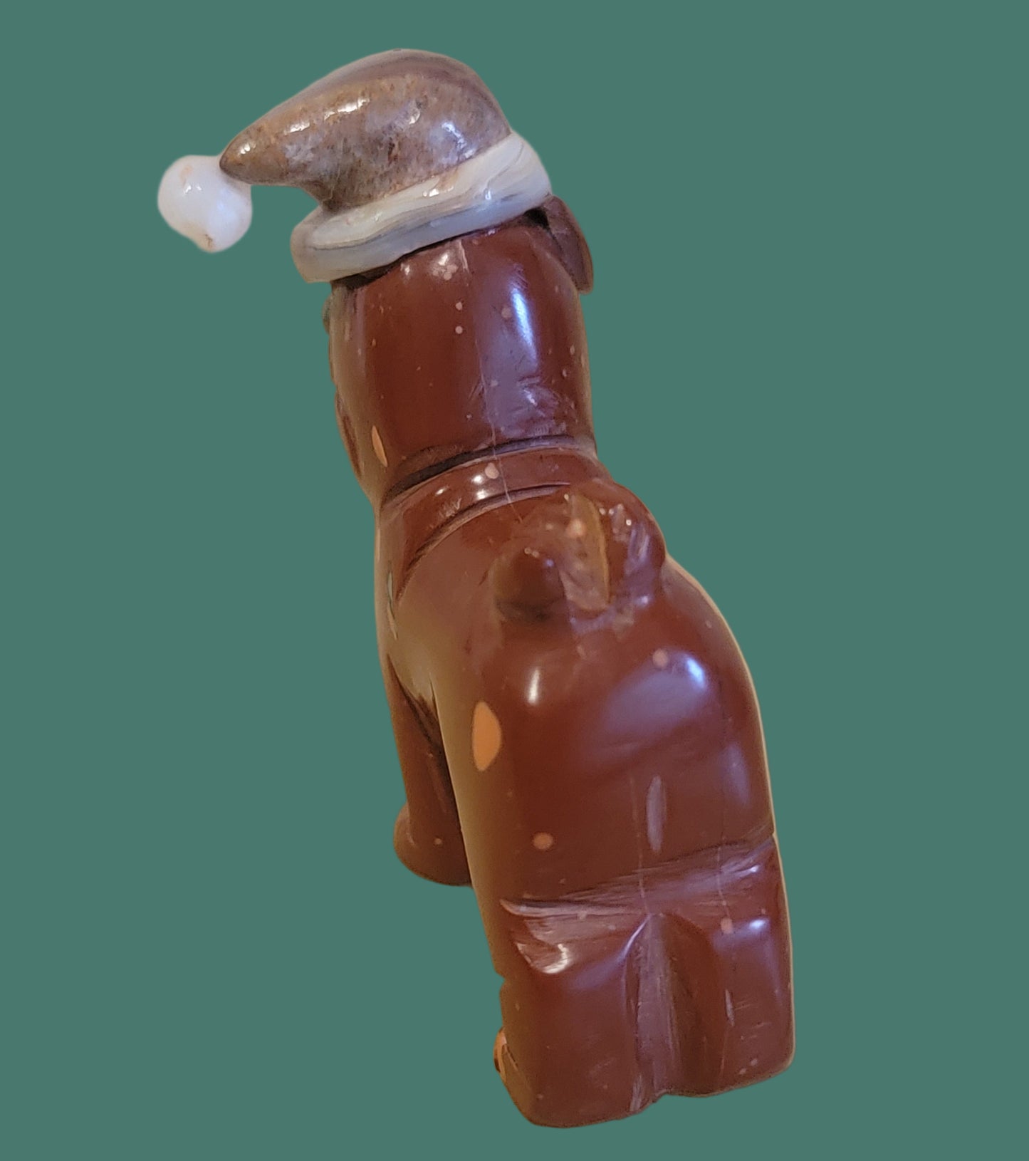 Santa Pug/Dog is Coming to Town Zuni Fetish