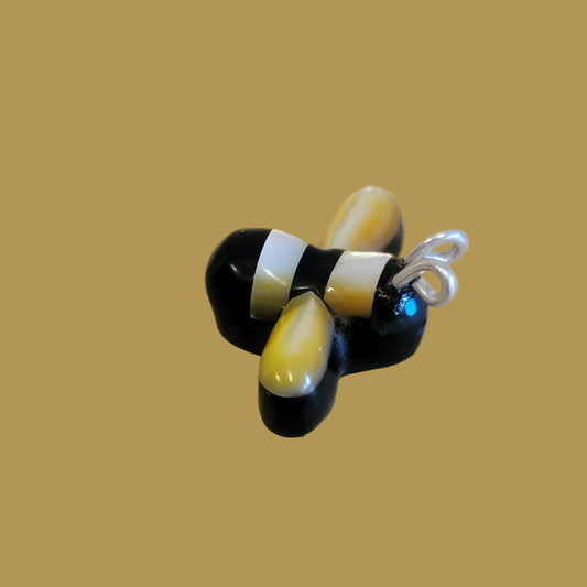 Jet and Gold Lip Bumblebee Zuni Fetish