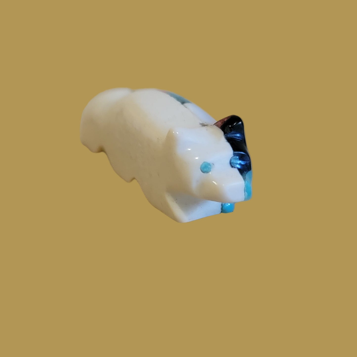 Inlaid Santo Domingo Style Zuni Fetish Wolf Zuni Fetish