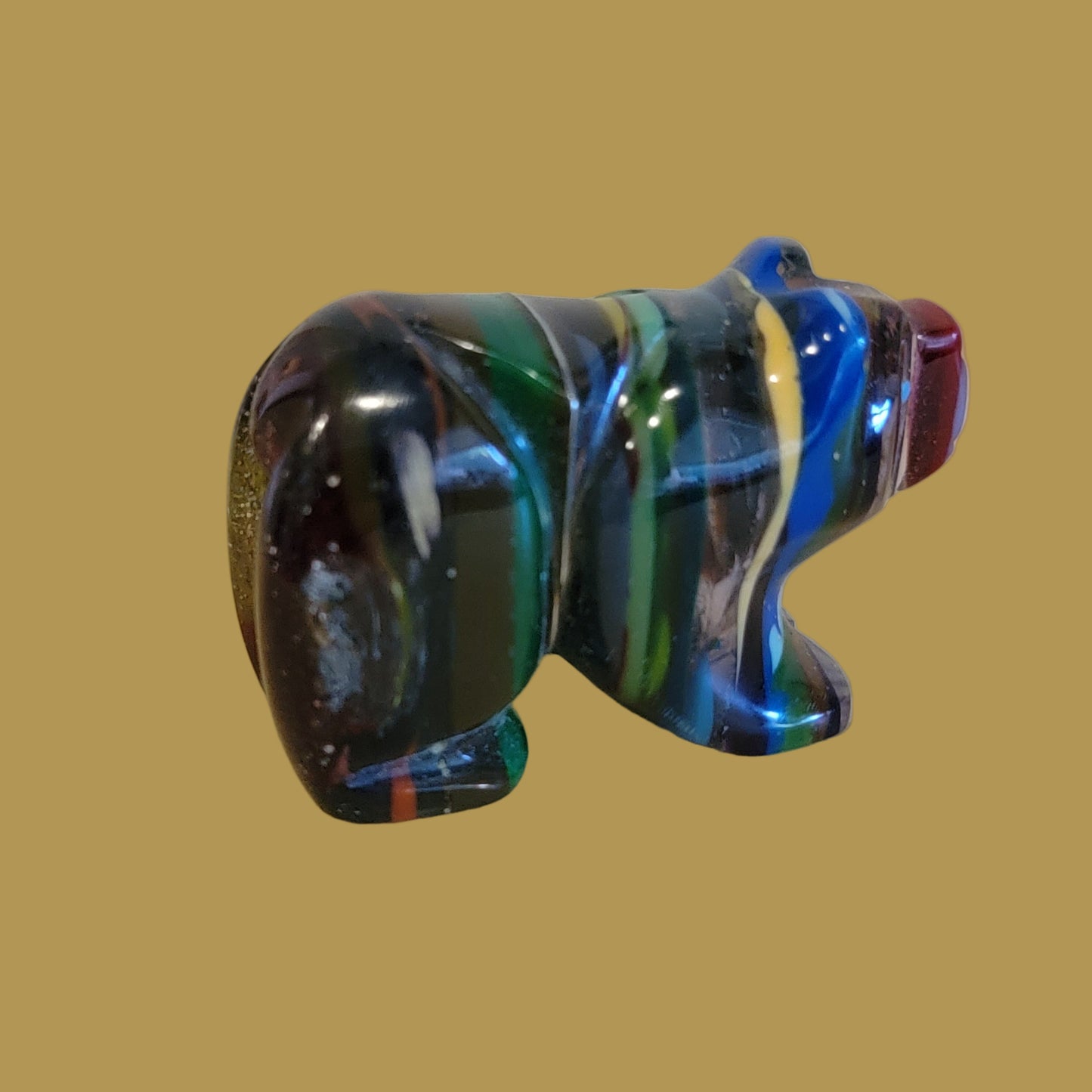 Chubby Surfite Bear Zuni Fetish