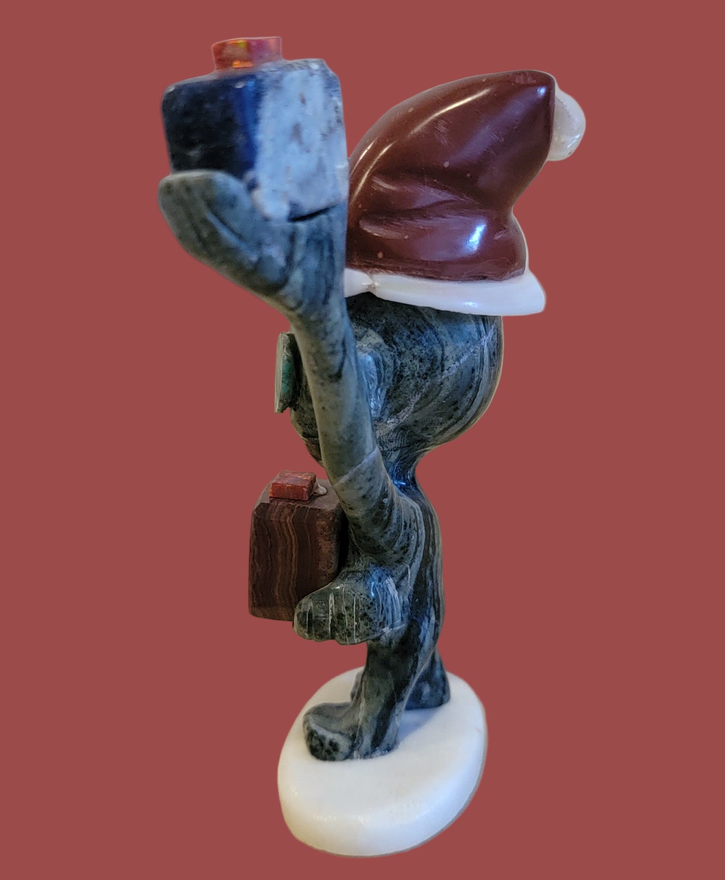 Santa Alien Bearing Holiday Gifts Zuni Fetish