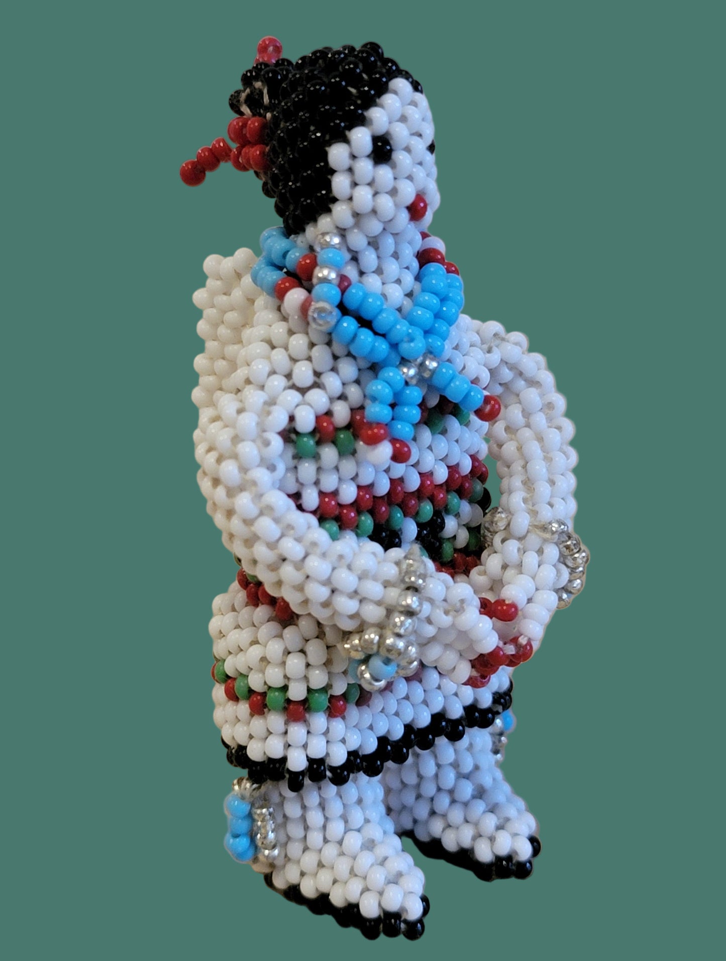 Fully Beaded Zuni Holiday Angel w/ Wings Indian Beadwork