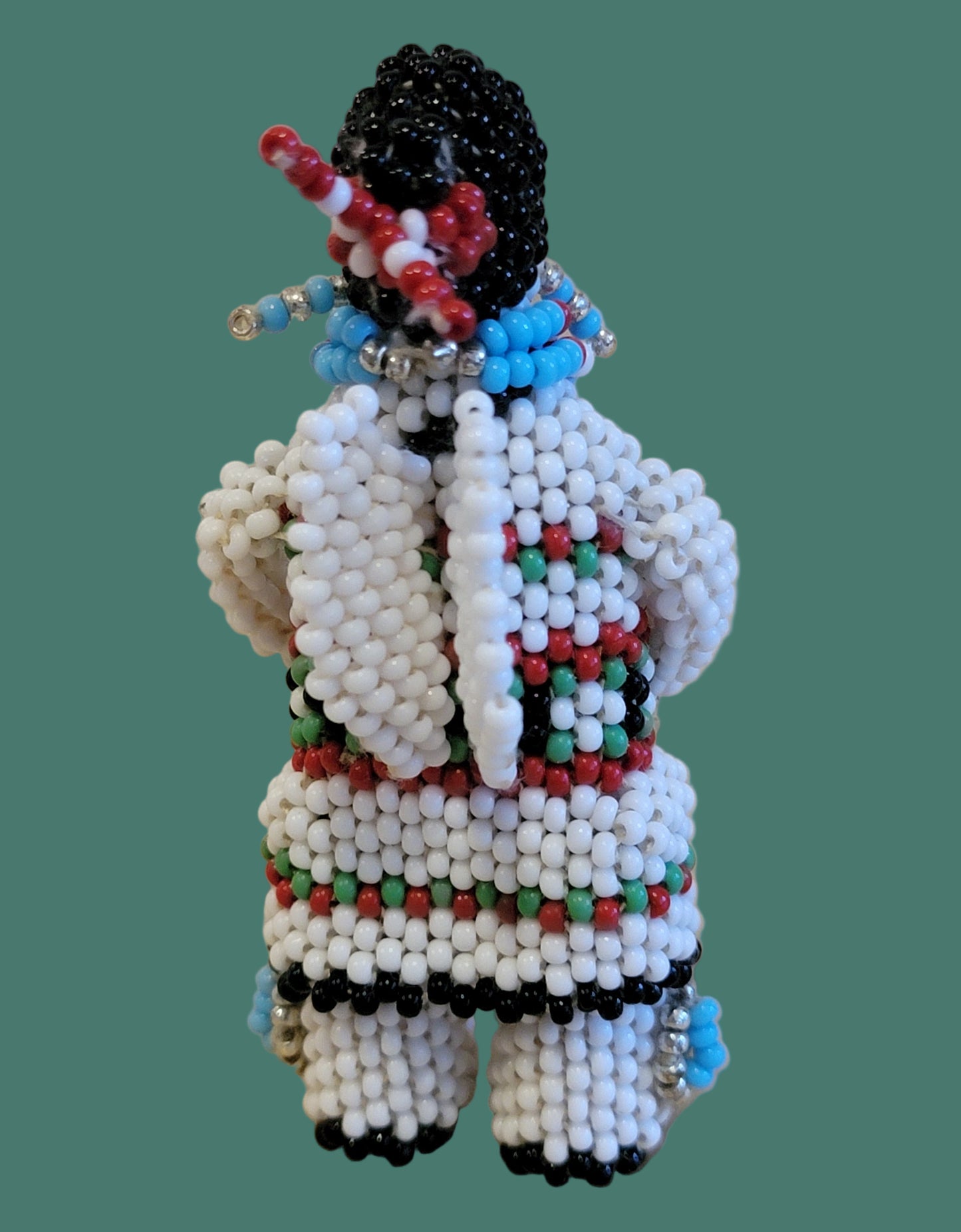 Fully Beaded Zuni Holiday Angel w/ Wings Indian Beadwork