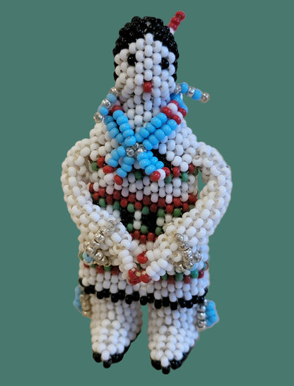 Fully Beaded Zuni Holiday Angel w/ Wings Indian Beadwork