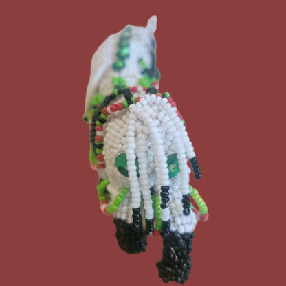 Fully Beaded Zuni Christmas / Holiday Fancy Pony Indian Beadwork