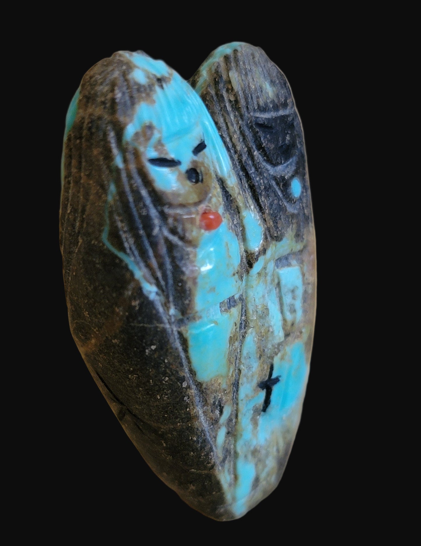 Quadruple Turquoise Zuni Maidens and Corn Maidens Zuni Fetish