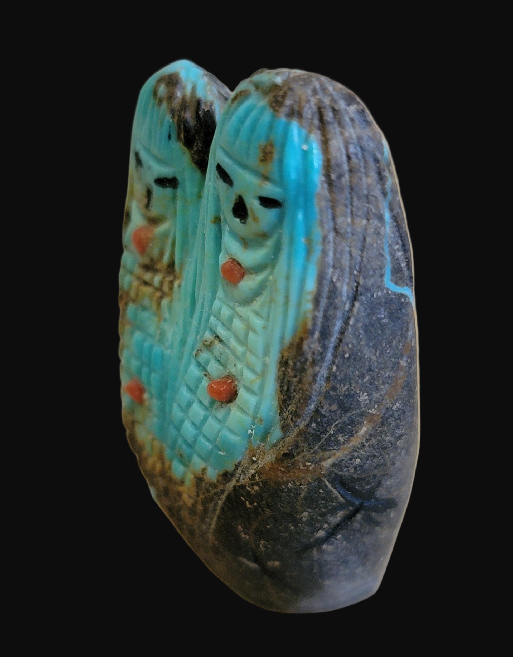 Quadruple Turquoise Zuni Maidens and Corn Maidens Zuni Fetish