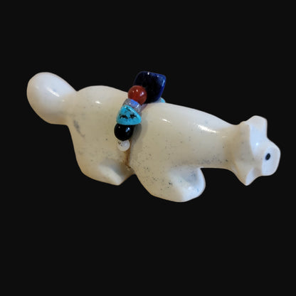 Serpentine Bobcat w/ Fancy Bundle Zuni Fetish