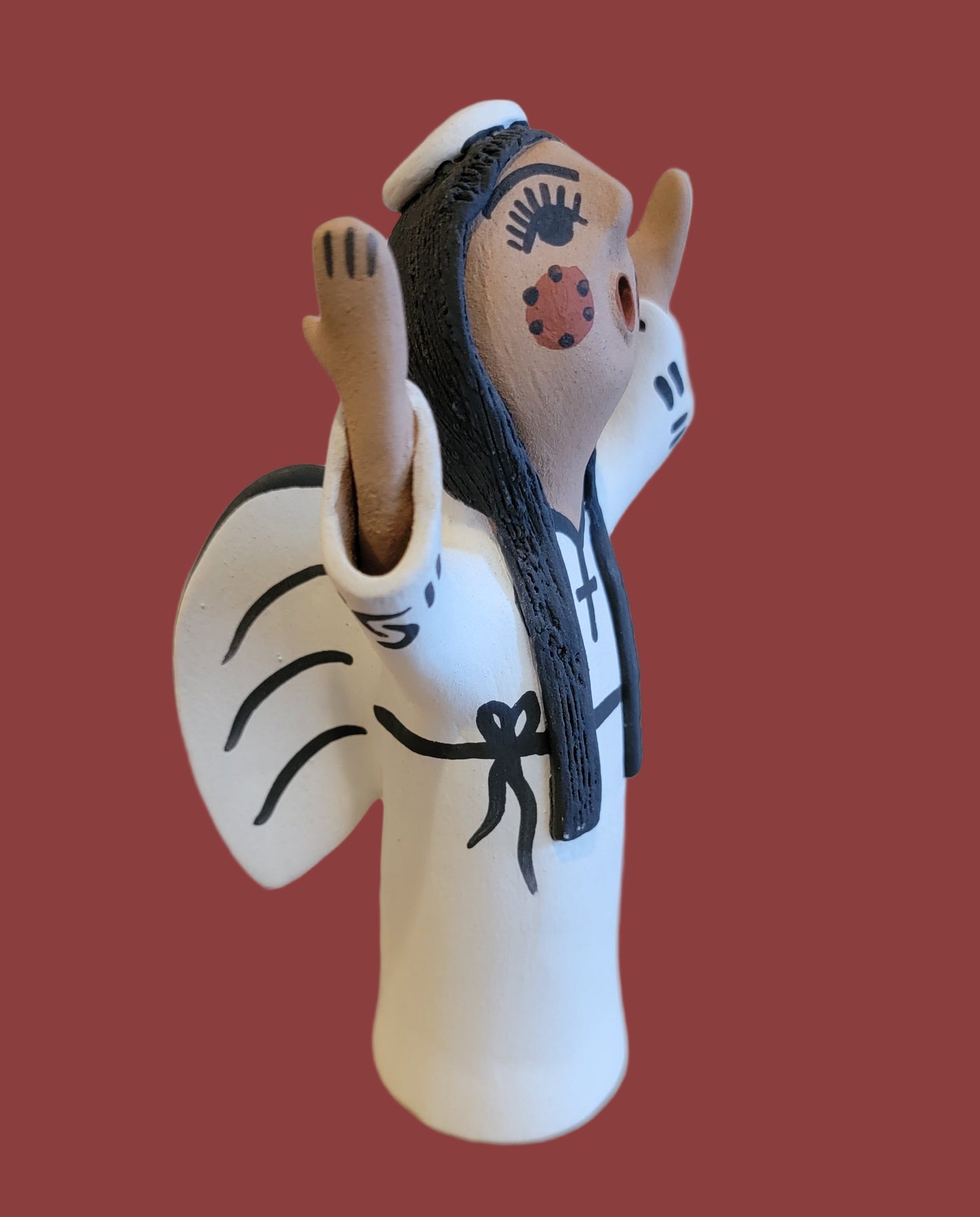 Joyous Jemez Pueblo Pottery Angel