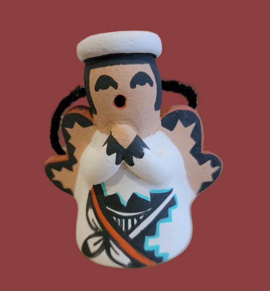 Holiday Angel Jemez Pueblo Pottery Ornament