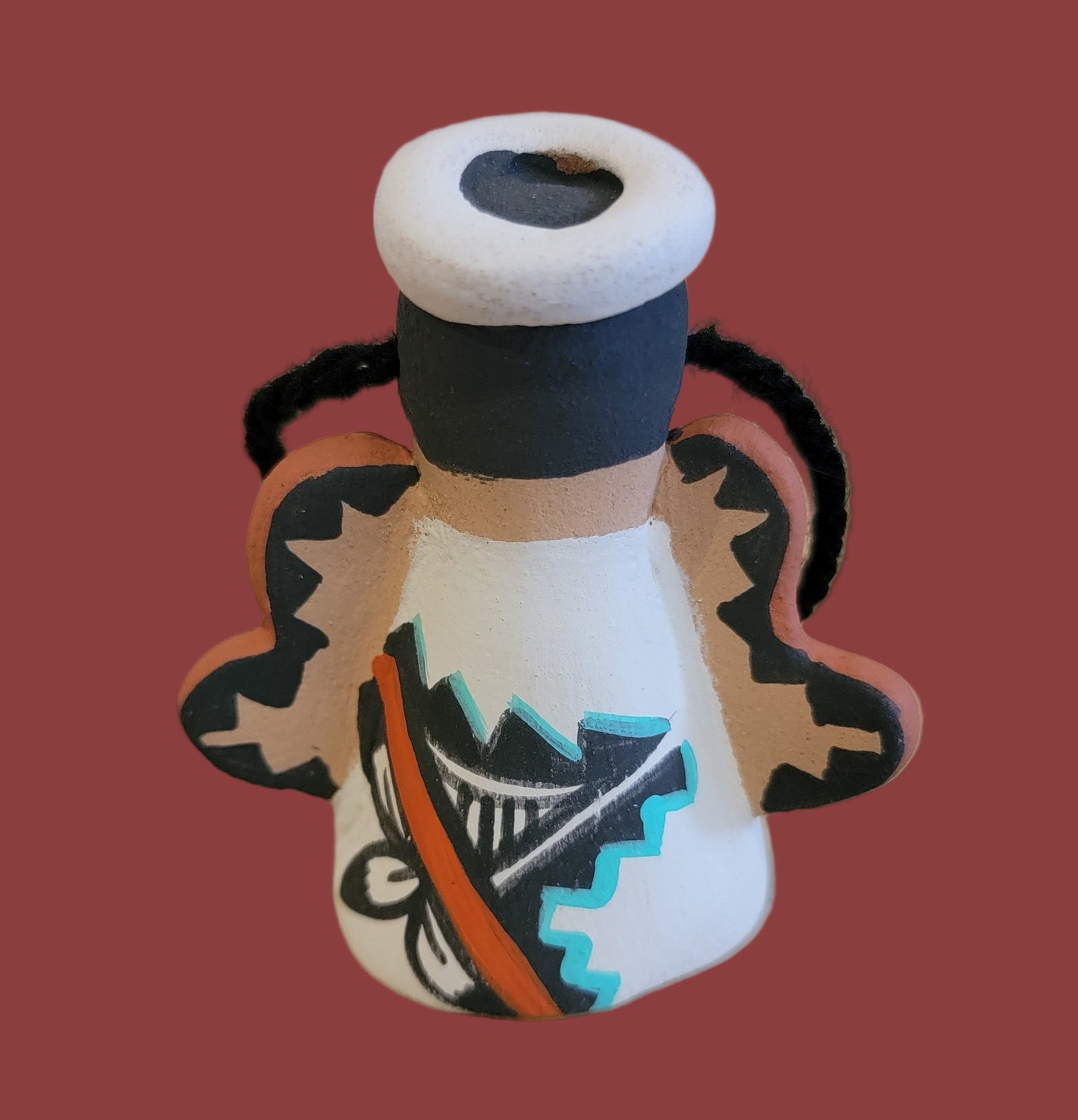 Holiday Angel Jemez Pueblo Pottery Ornament