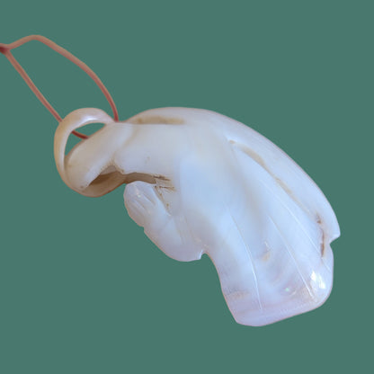 Elegant yet Simple Mother of Pearl Zuni Angel Holiday Ornament