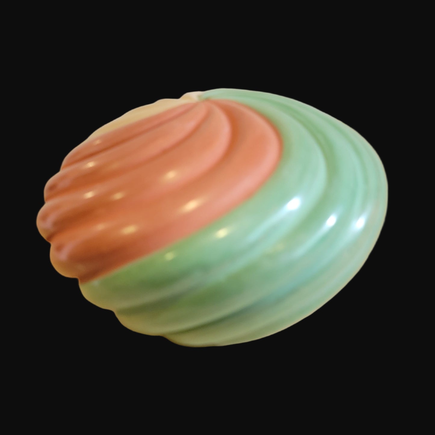 Red, Green and Buff Jemez Pueblo Pottery Melon Bowl Makes a Real Holiday Statement Any Time of the Year!