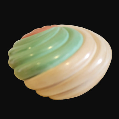 Red, Green and Buff Jemez Pueblo Pottery Melon Bowl Makes a Real Holiday Statement Any Time of the Year!