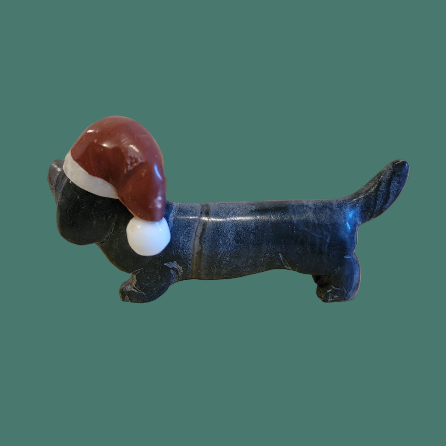 Darling Holiday Dachshund Licks His Lips From Holiday Goodies Zuni Fetish