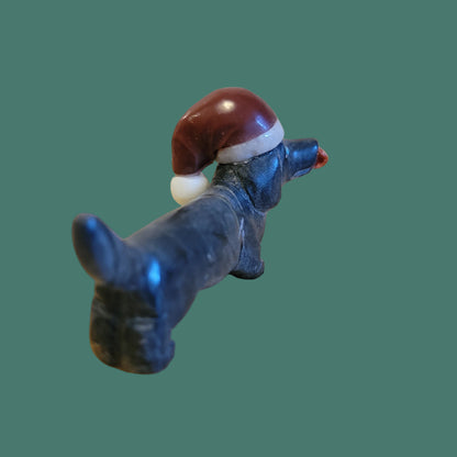 Darling Holiday Dachshund Licks His Lips From Holiday Goodies Zuni Fetish