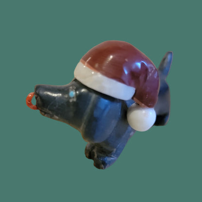 Darling Holiday Dachshund Licks His Lips From Holiday Goodies Zuni Fetish