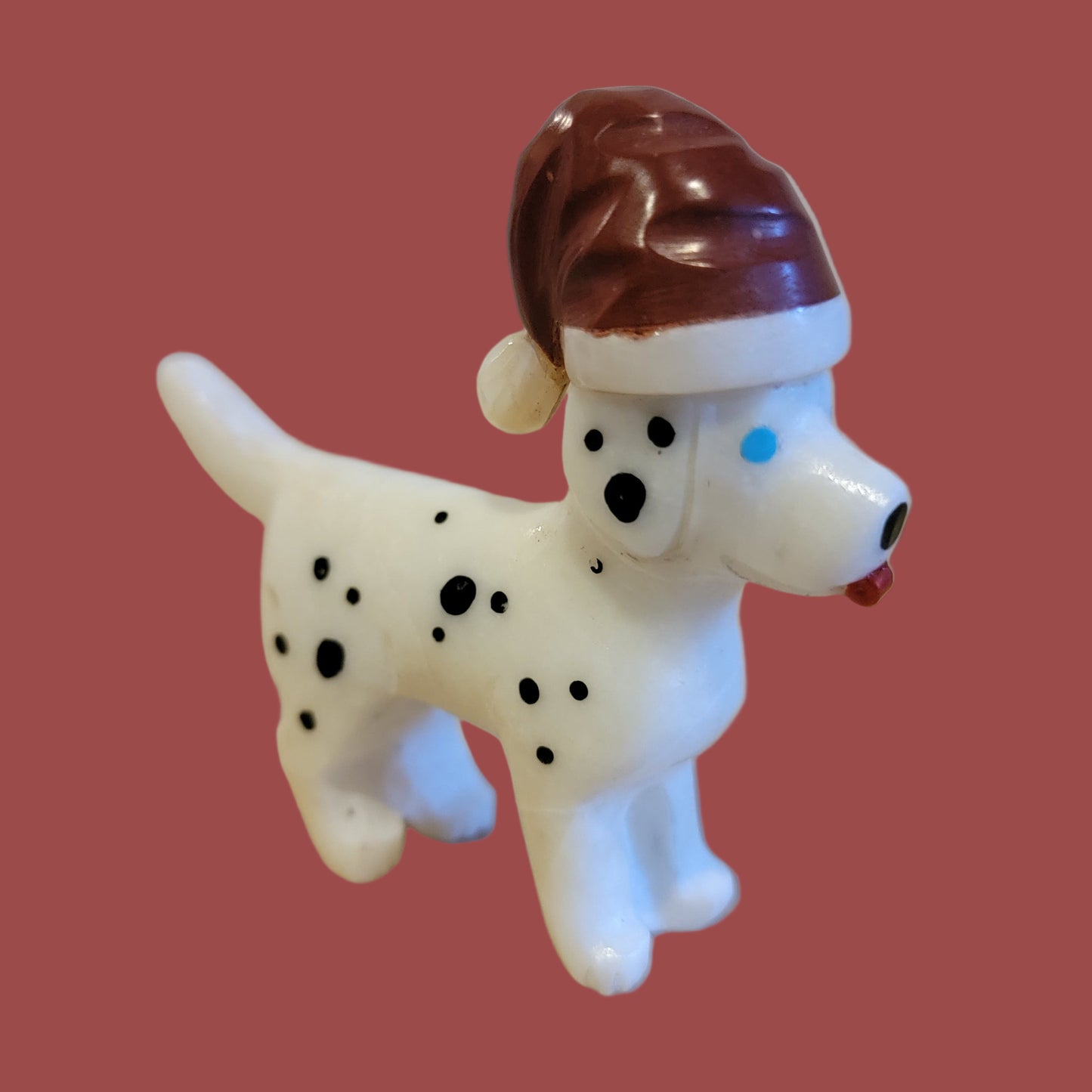 A Fabulous Holiday Dalmatian Creation Santa Dog/Pup Zuni Fetish