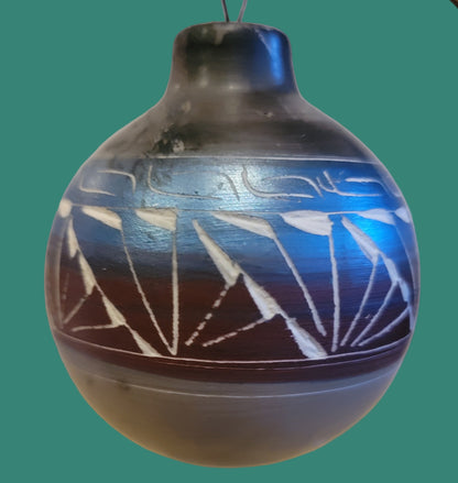 Navajo Horsehair Pottery Holiday Ornanent