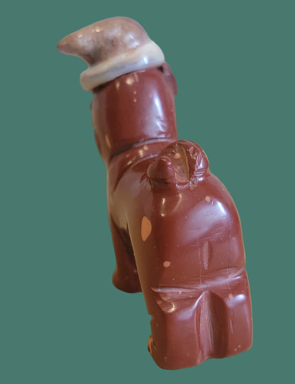 Santa Pug/Dog is Coming to Town Zuni Fetish