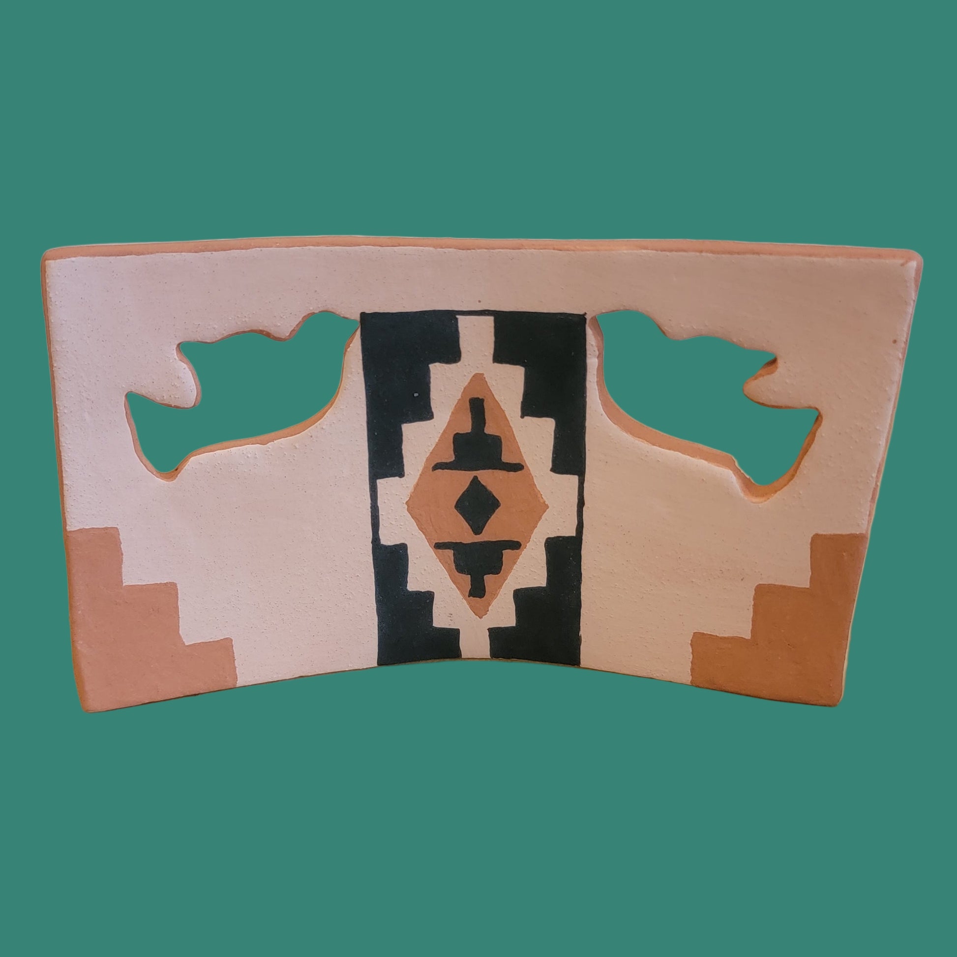 Santo Domingo Pueblo Pottery Four Piece Nativity Set