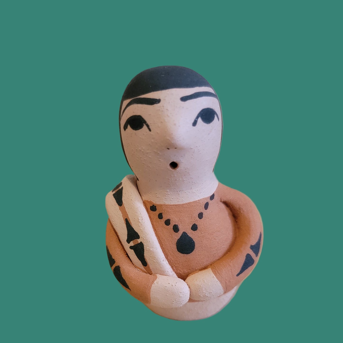 Santo Domingo Pueblo Pottery Four Piece Nativity Set