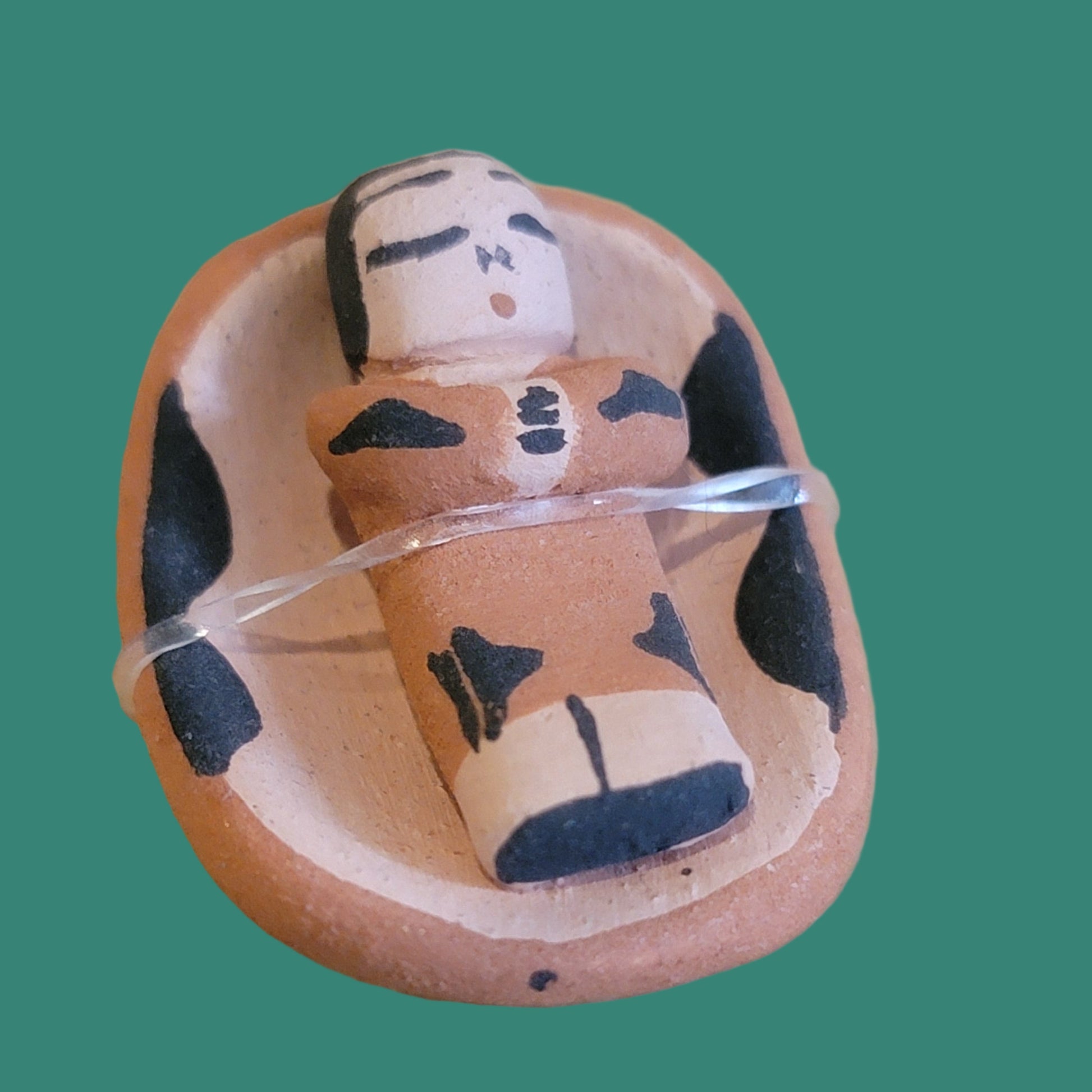 Santo Domingo Pueblo Pottery Four Piece Nativity Set