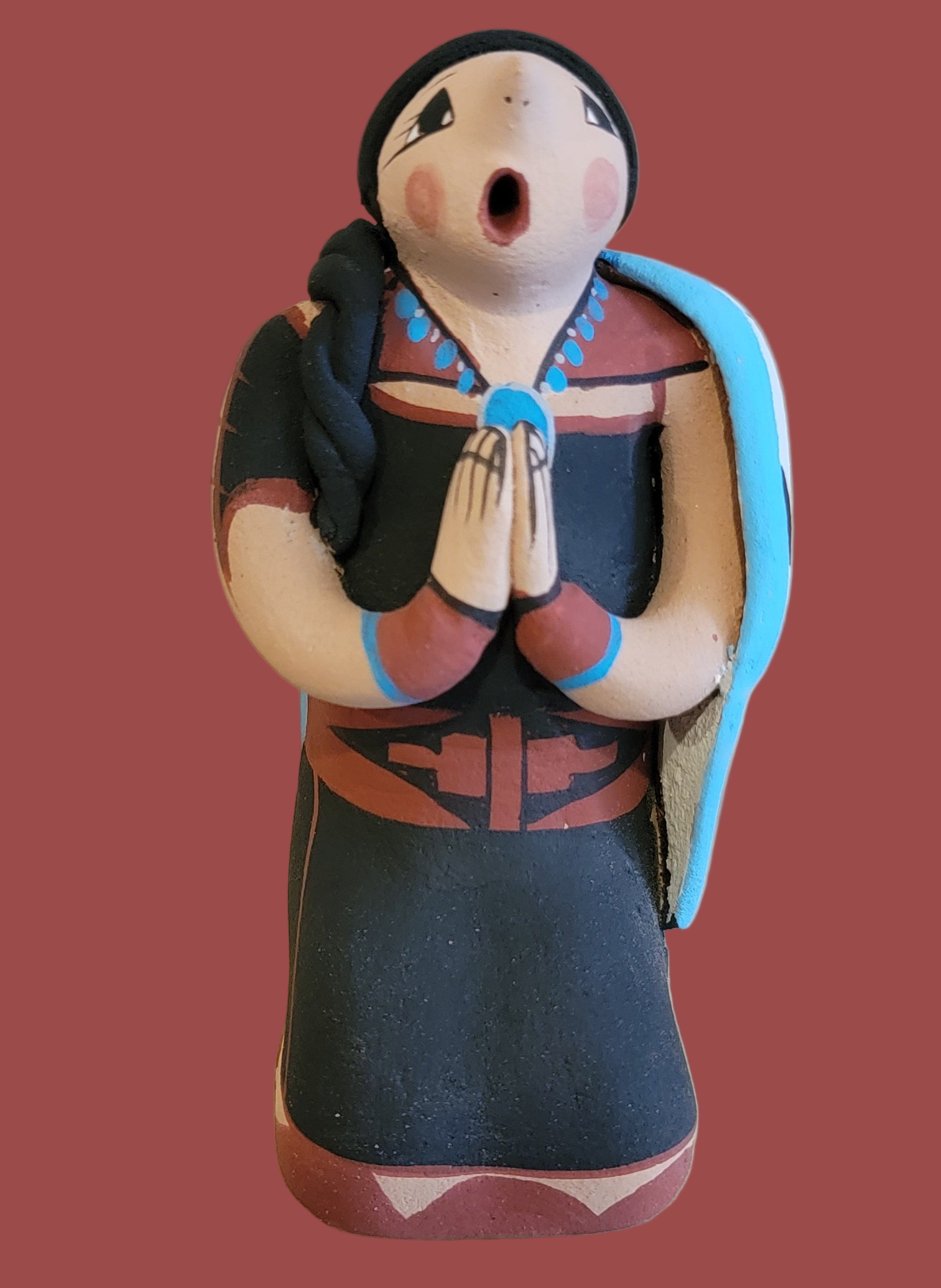 Jemez Pueblo Pottery Five Piece Nativity Set