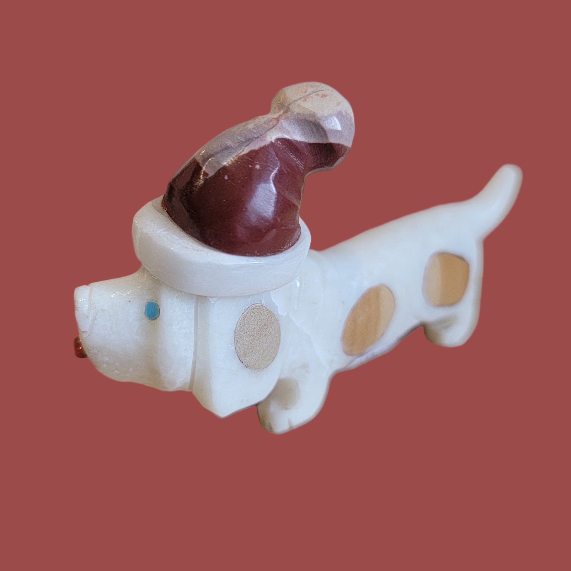 Beagle Santa Dog Zuni Holiday Fetish