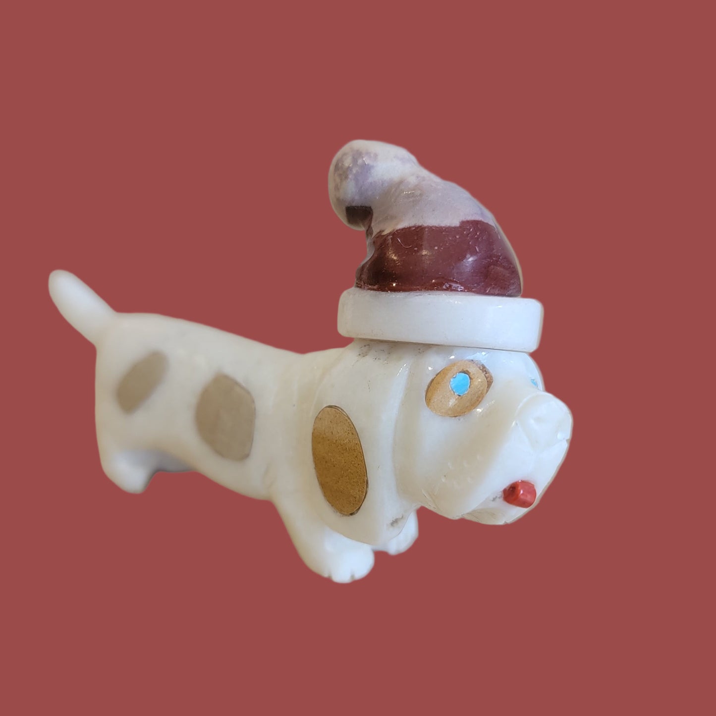 Beagle Santa Dog Zuni Holiday Fetish