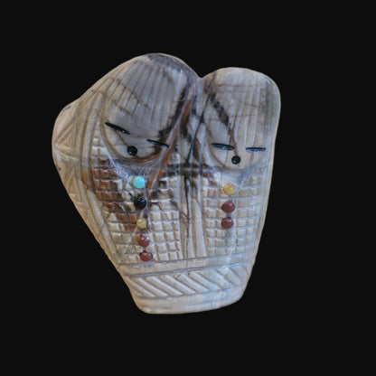 Quadruple Highly Adorned Zuni Olla/Corn Maidens Zuni Fetish
