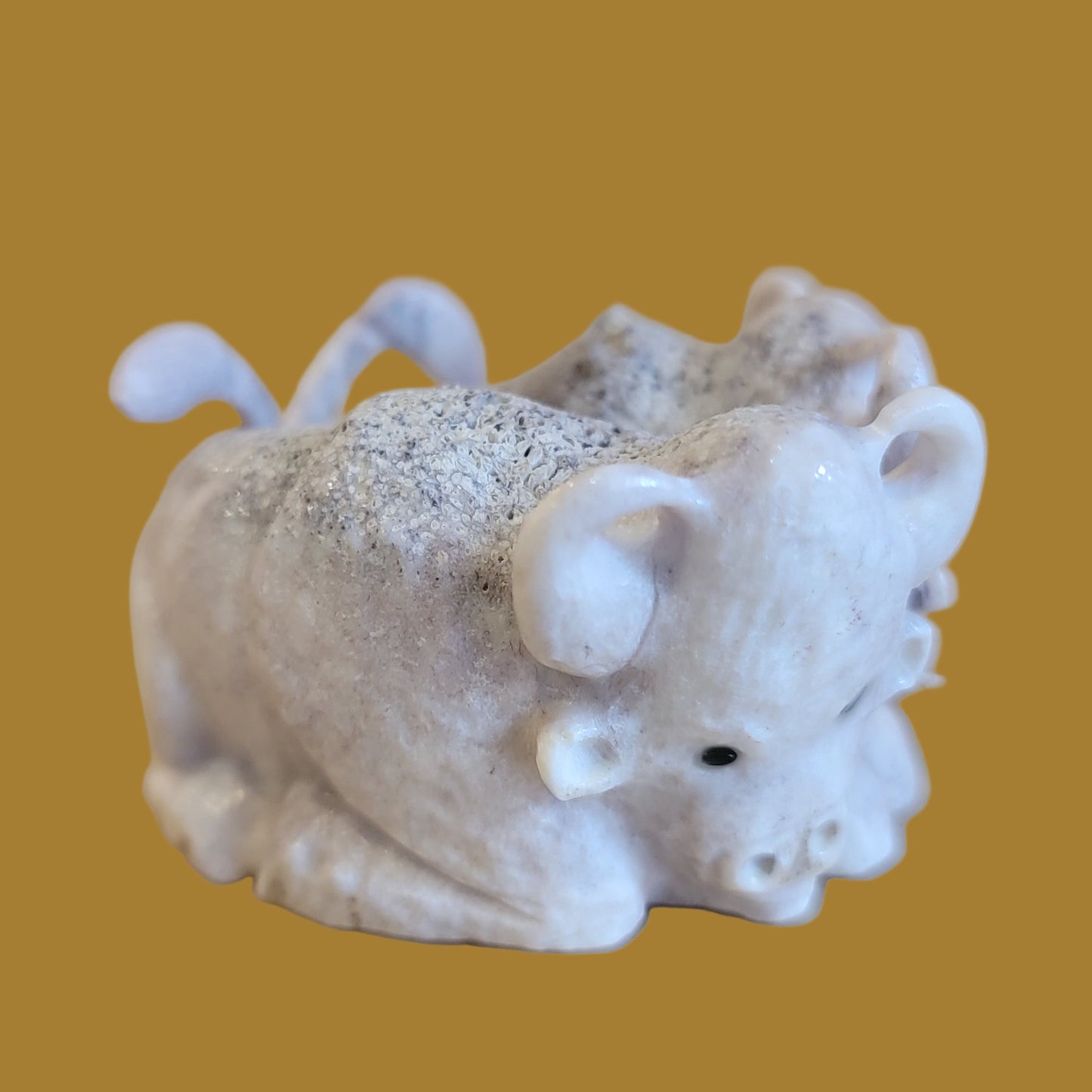 Double Antler Bison/Buffalo Zuni Fetish