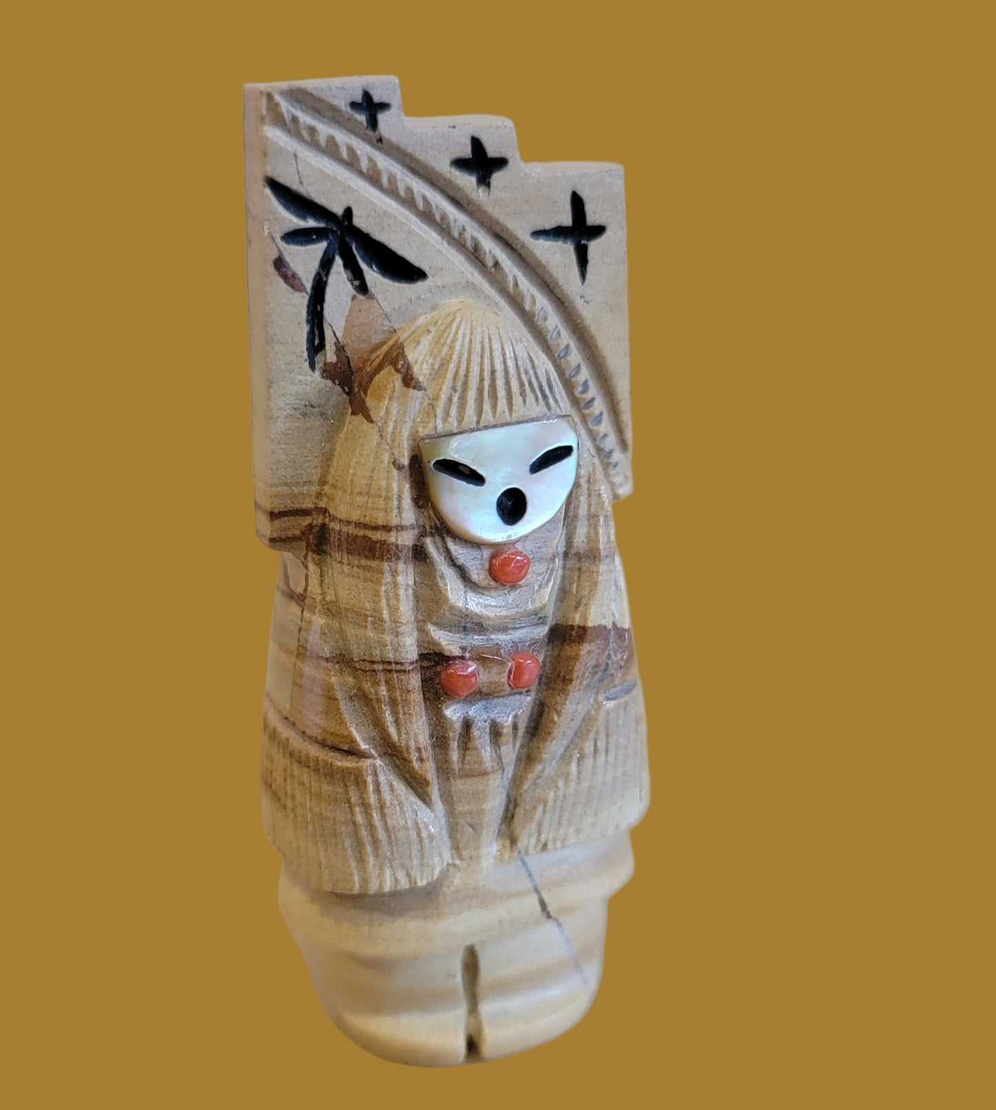 Picture Stone Jasper Harvest Zuni Maiden Zuni Fetish