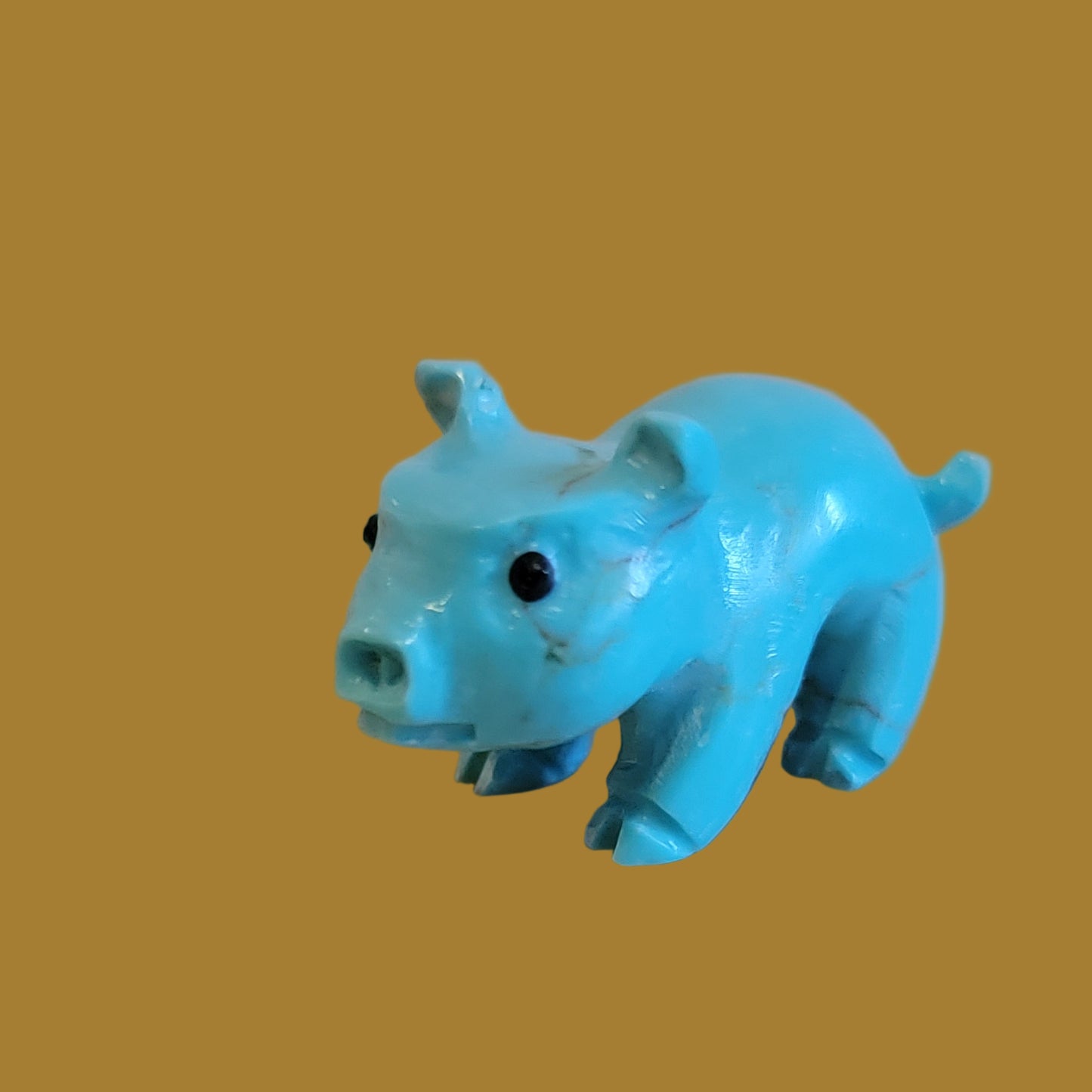 Turquoise Piglet Zuni Fetish