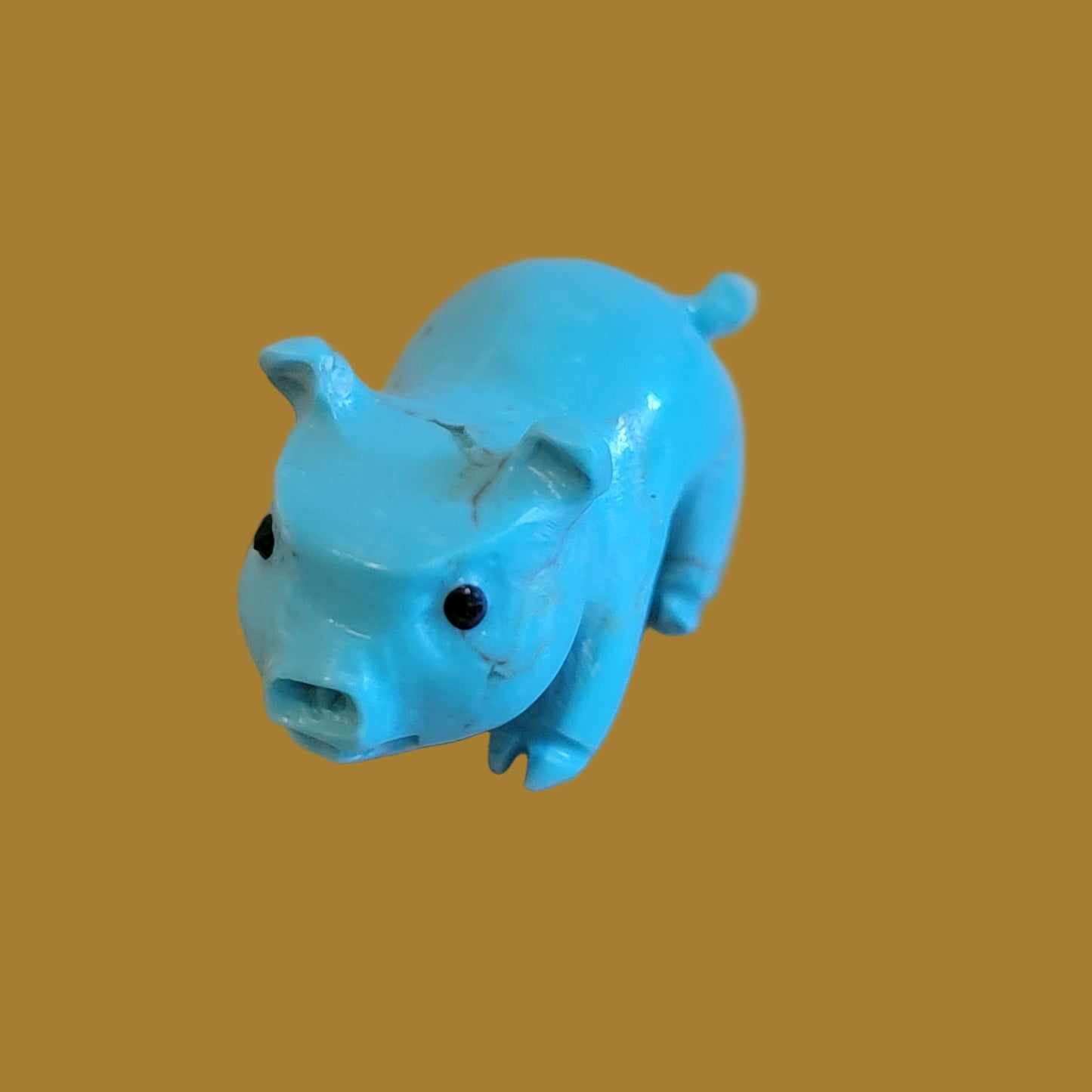 Turquoise Piglet Zuni Fetish