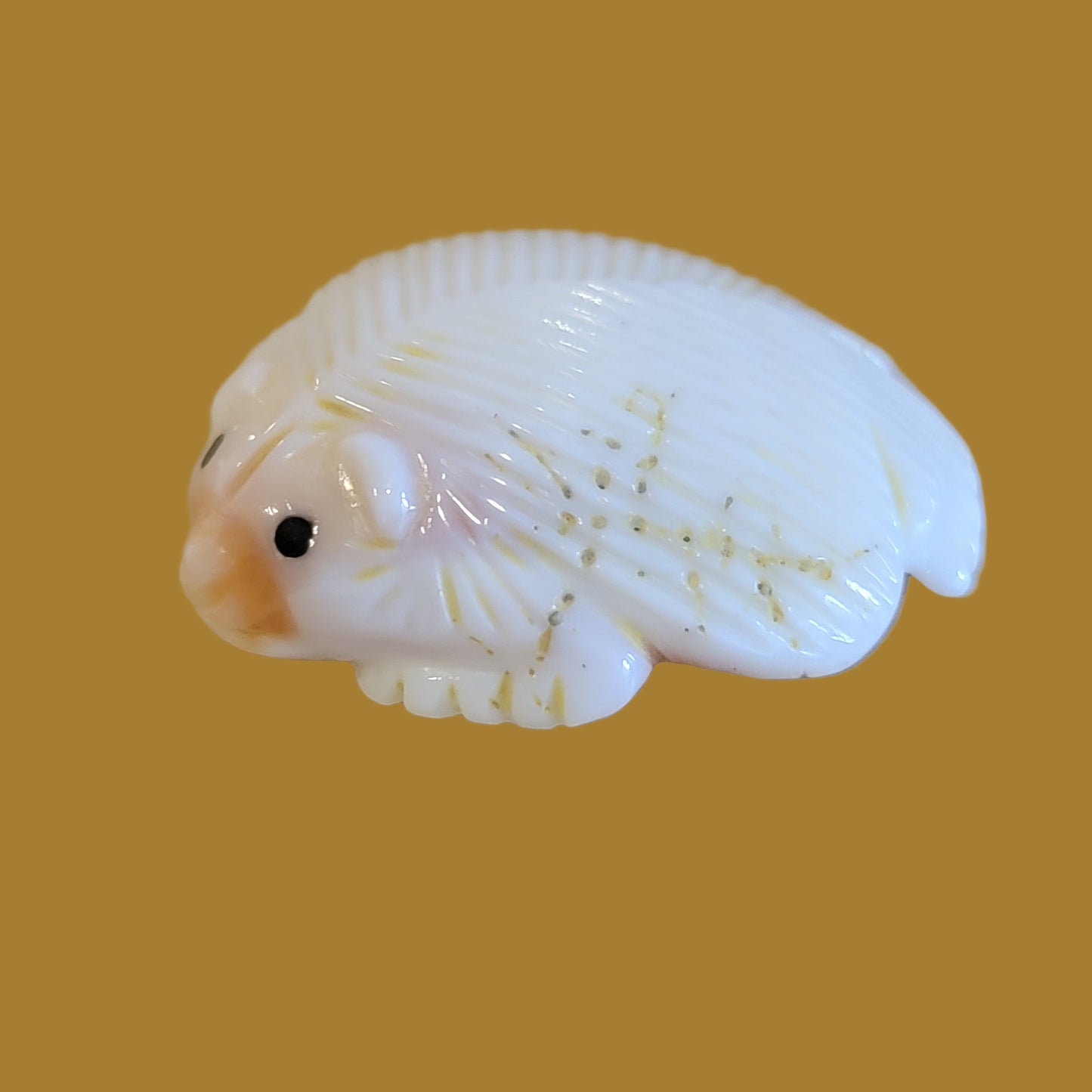 Navajo Natural Shell Furry Badger Zuni Fetish