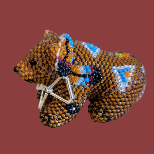 The Beaded Bear Who Slept Through Christmas Indian Beadwork