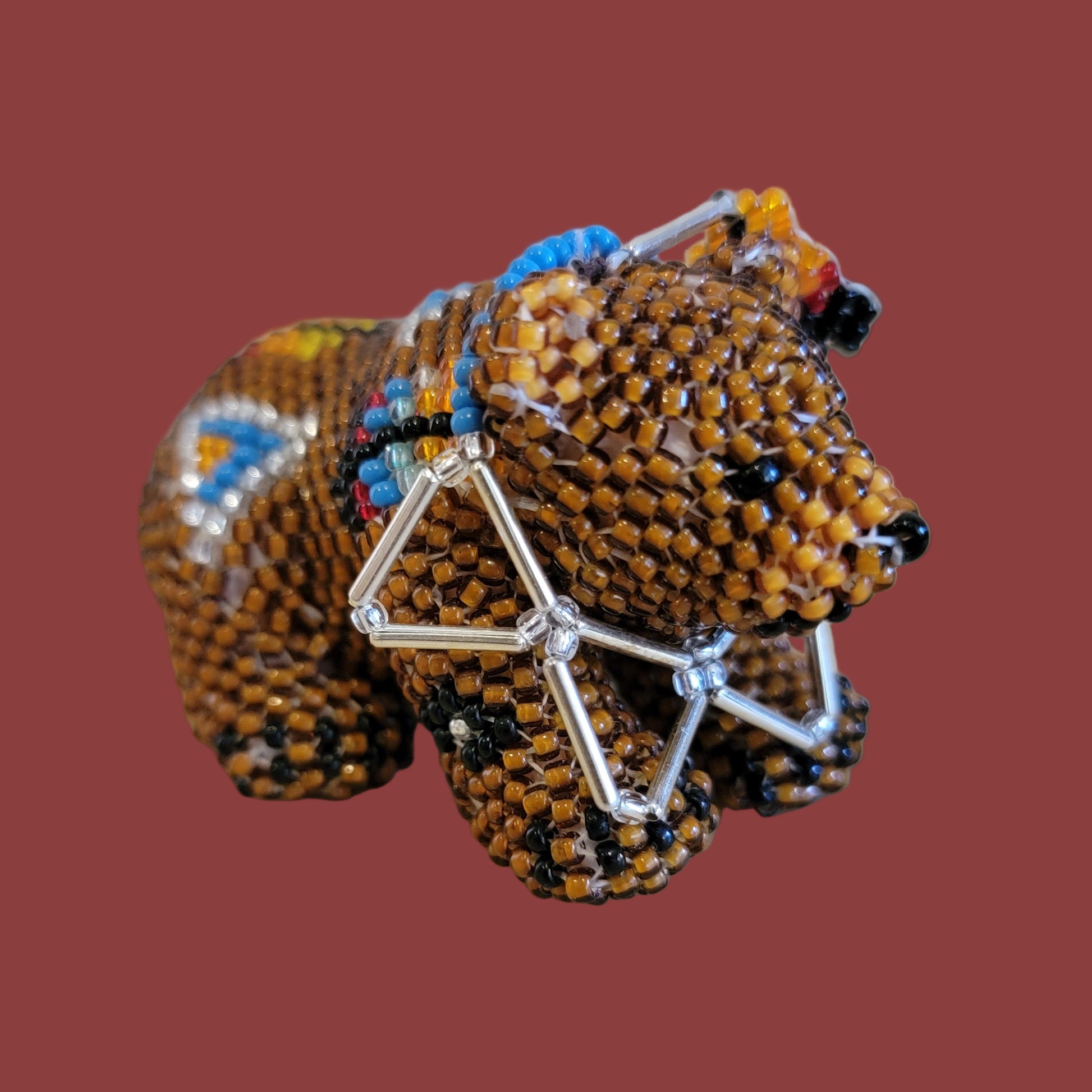 The Beaded Bear Who Slept Through Christmas Indian Beadwork