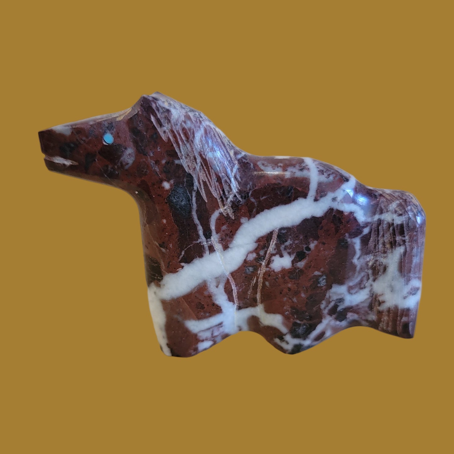 Crazy Horse Stone Healing Horse Zuni Fetish