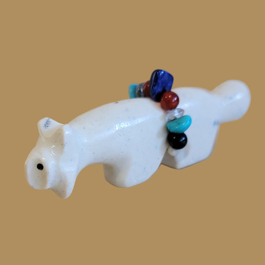 Clairvoyant Bobcat w/ Fancy Bundle Zuni Fetish