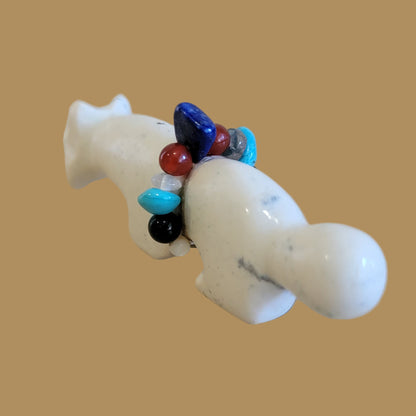 Clairvoyant Bobcat w/ Fancy Bundle Zuni Fetish