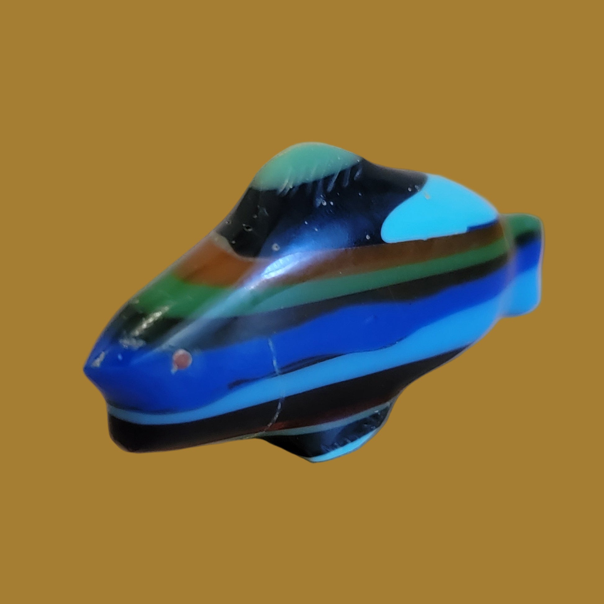 Beautiful Surfite Surfing Zuni Fetish Fish