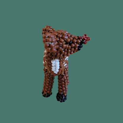 Rudolph the Fully Beaded Zuni Red Nosed Reindeer Indian Beadwork