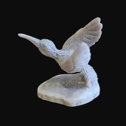 Antler Hummingbird in Flight Zuni Fetish