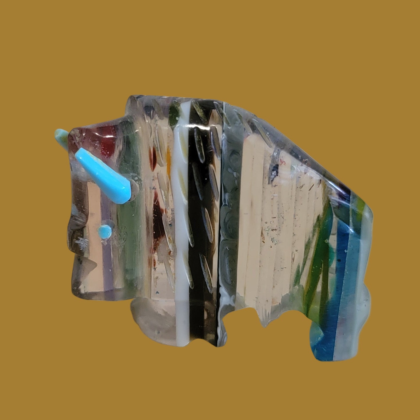 Surfite Bison/Buffalo Zuni  Fetish