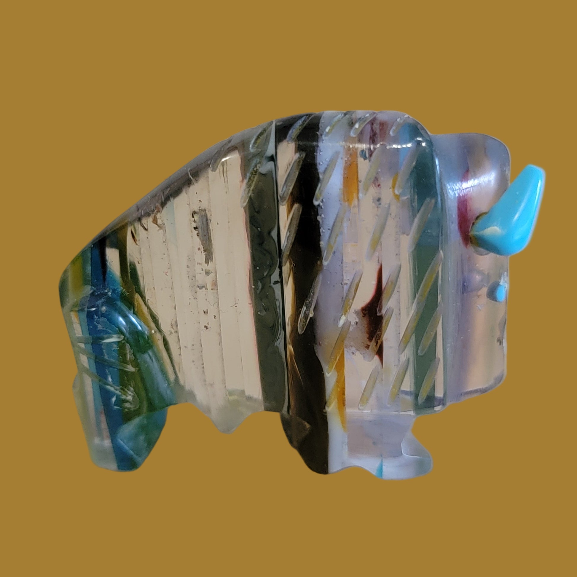 Surfite Bison/Buffalo Zuni  Fetish