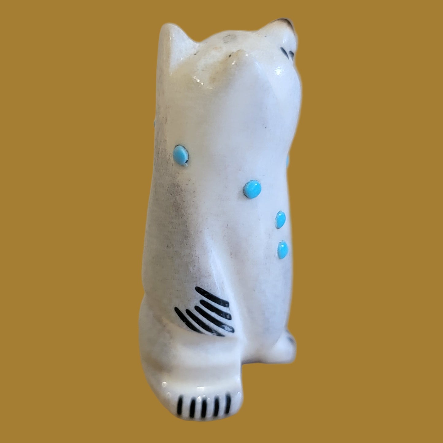 Gleeful Antler Bear Zuni Fetish