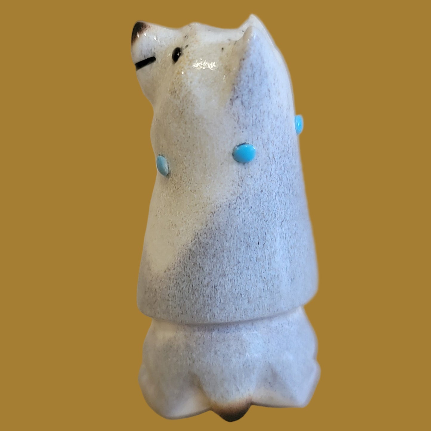 Gleeful Antler Bear Zuni Fetish